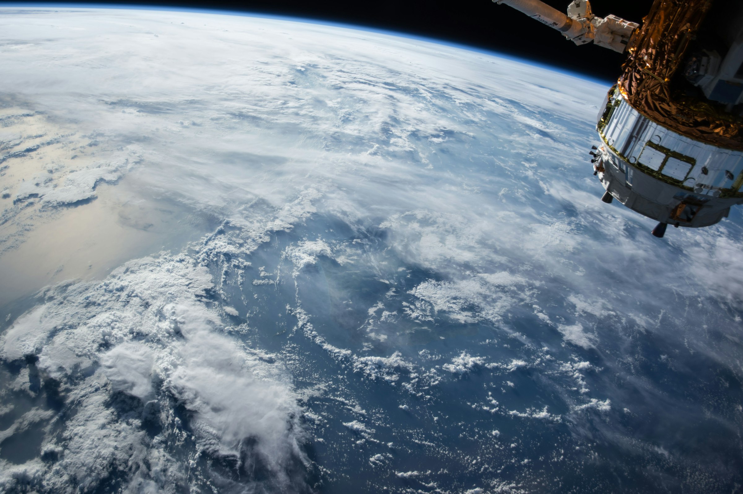 Earth from orbit representing PJBUMI Tech aerospace and satellite programmes